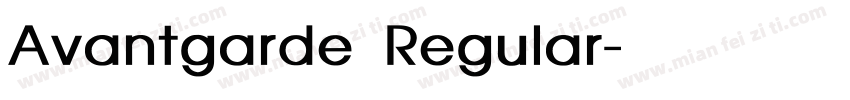Avantgarde Regular字体转换
